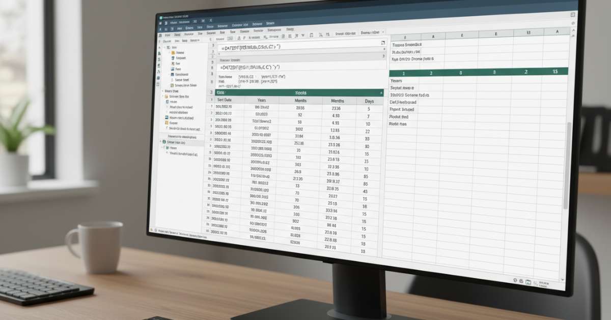 Sử dụng hàm DATEDIF để trừ ngày tháng năm trong excel chuyên sâu