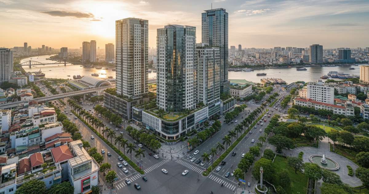 Vị trí chiến lược của các tòa nhà văn phòng đường Hàm Nghi