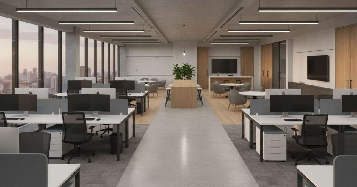 bố trí mặt bằng văn phòng