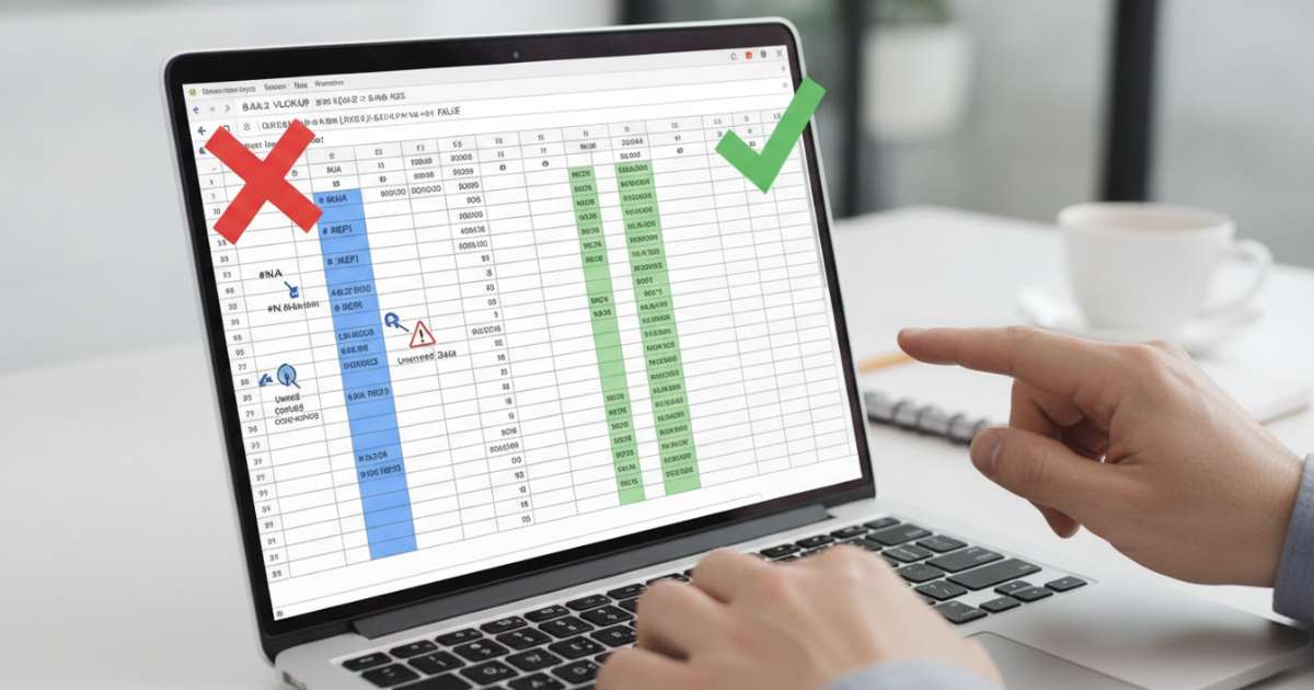 Các lỗi thường gặp khi dùng hàm vlookup trong google sheet và cách khắc phục