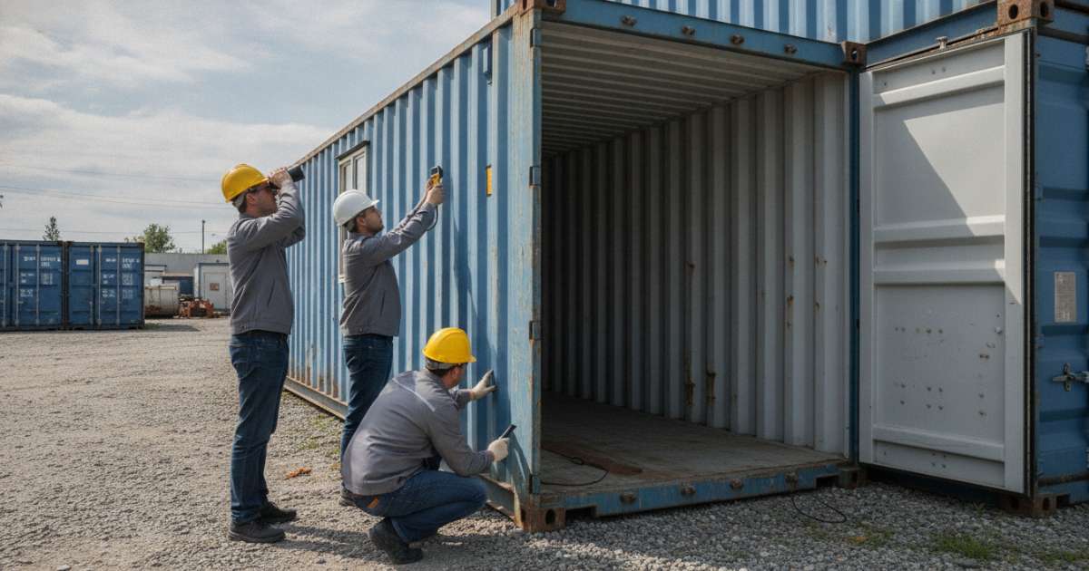 Cách kiểm tra chất lượng khi mua container văn phòng cũ giá rẻ