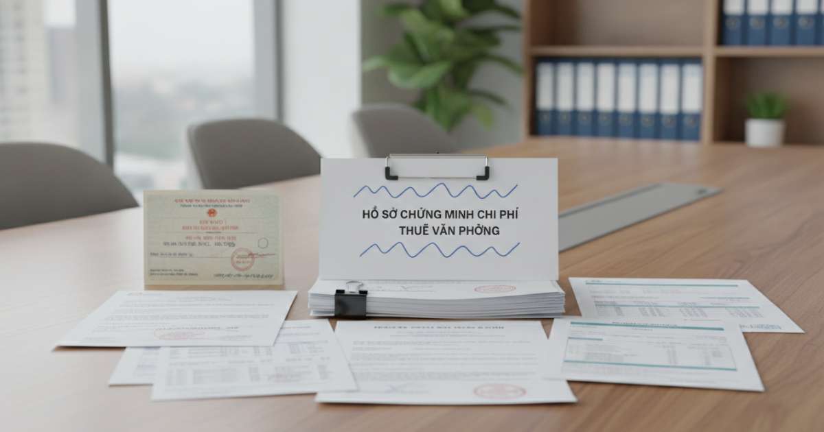 Hồ sơ chứng minh chi phí thuê văn phòng không đăng ký trên GPKD là hợp lệ