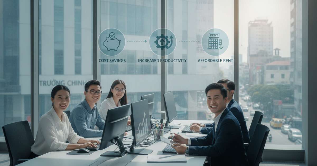 Lợi ích kinh tế khi thuê văn phòng Trường Chinh giá rẻ