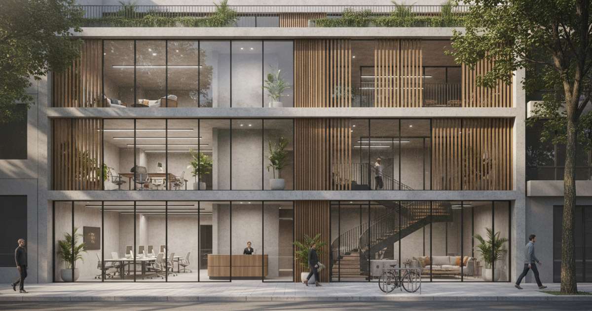 nhà ở kết hợp văn phòng