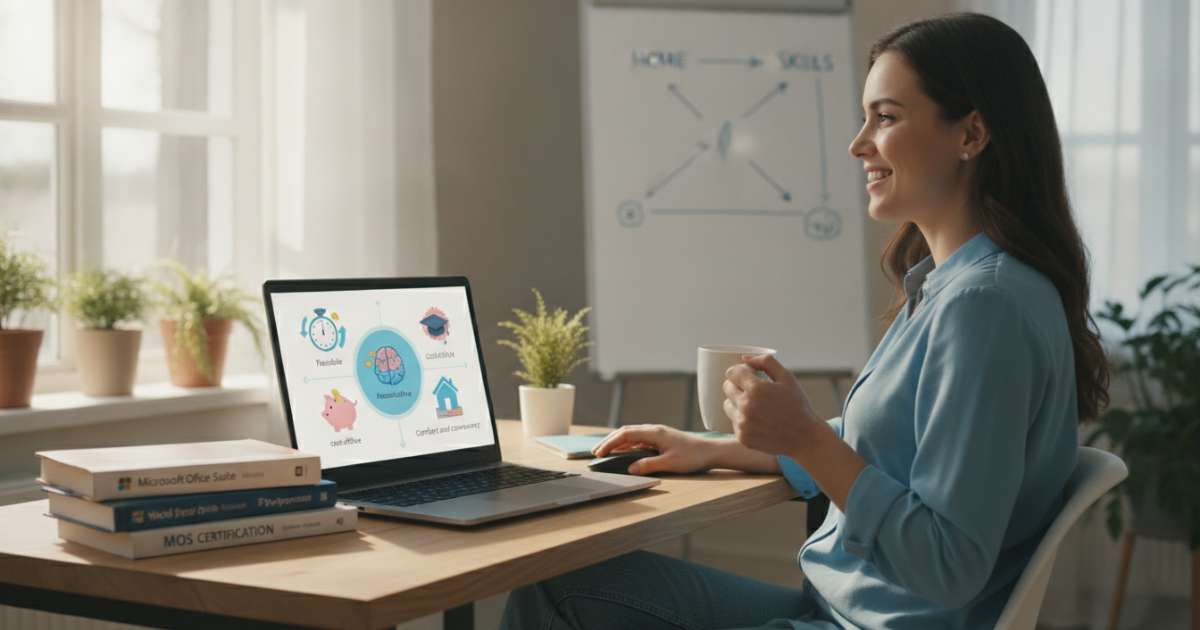 Những thuận lợi khi lựa chọn tự học MOS tại nhà