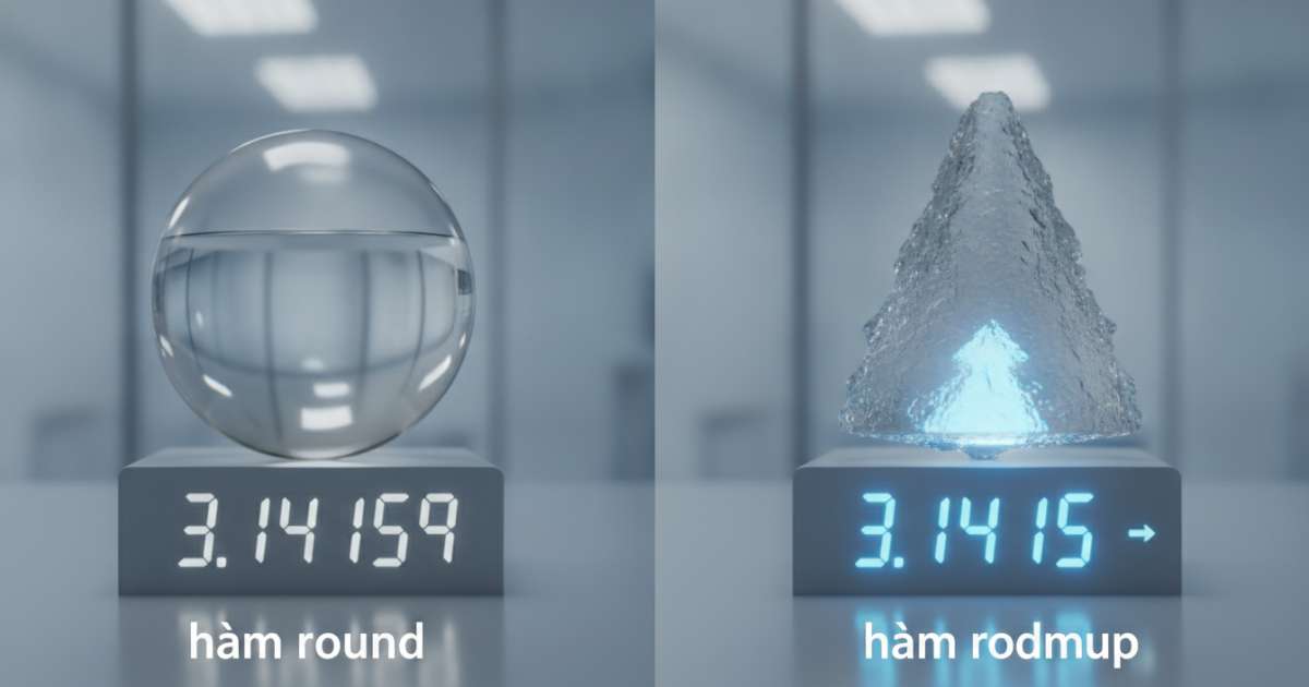 Phân biệt hàm roundup và hàm round cơ bản