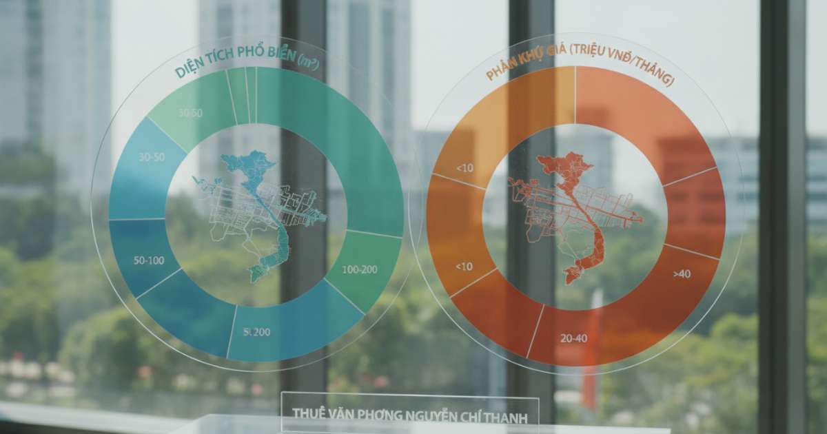 Phân khúc giá và diện tích phổ biến khi thuê văn phòng Nguyễn Chí Thanh