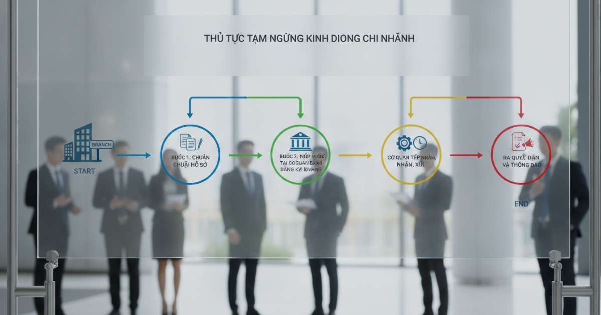 Quy trình thực hiện thủ tục tạm ngừng kinh doanh chi nhánh