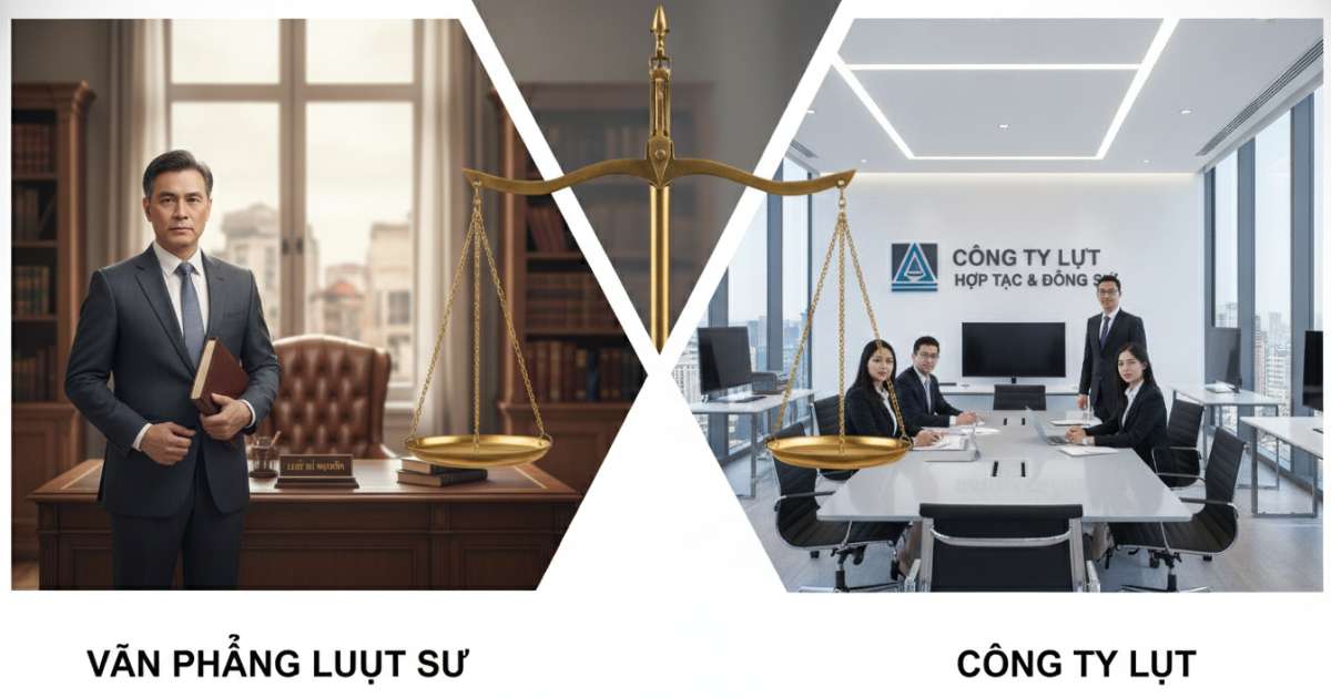 So sánh văn phòng luật sư và công ty luật về chủ thể thành lập