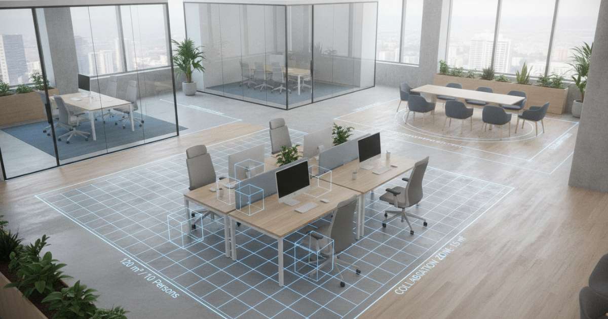 Tiêu chuẩn văn phòng về diện tích sử dụng