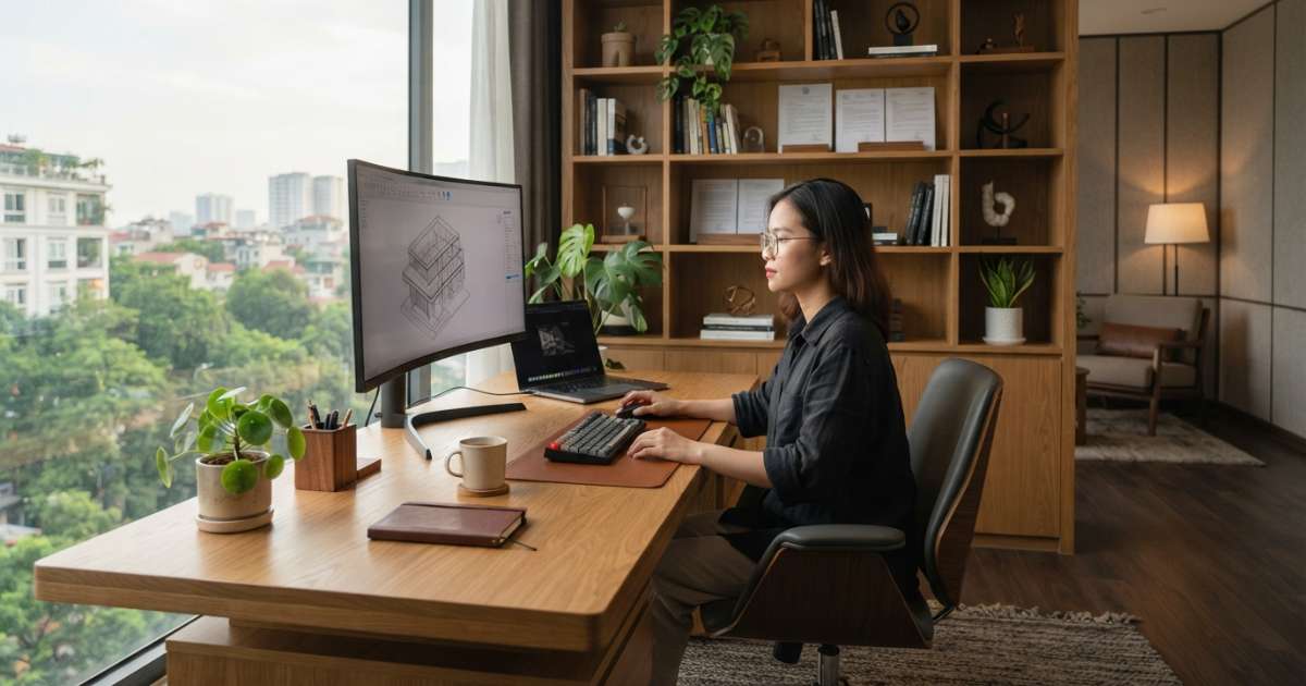 Bố trí nội thất phòng làm việc chuẩn phong thủy