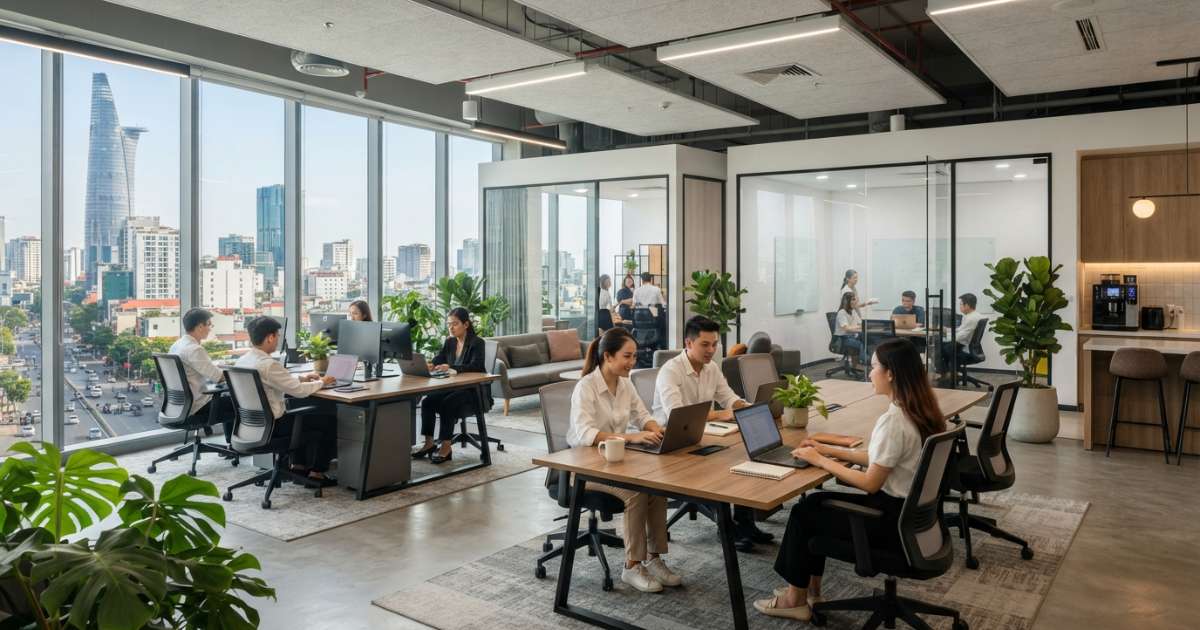 Các mẫu văn phòng cho thuê theo phong cách mở