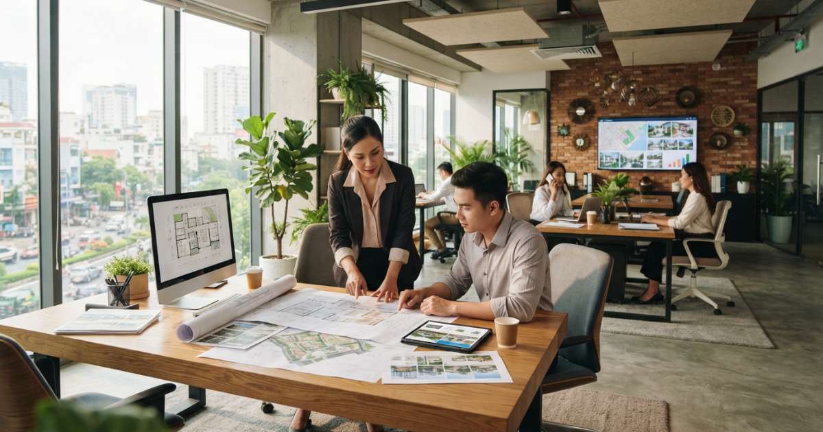 Lựa chọn phong cách Thiết kế văn phòng nhà đất phù hợp