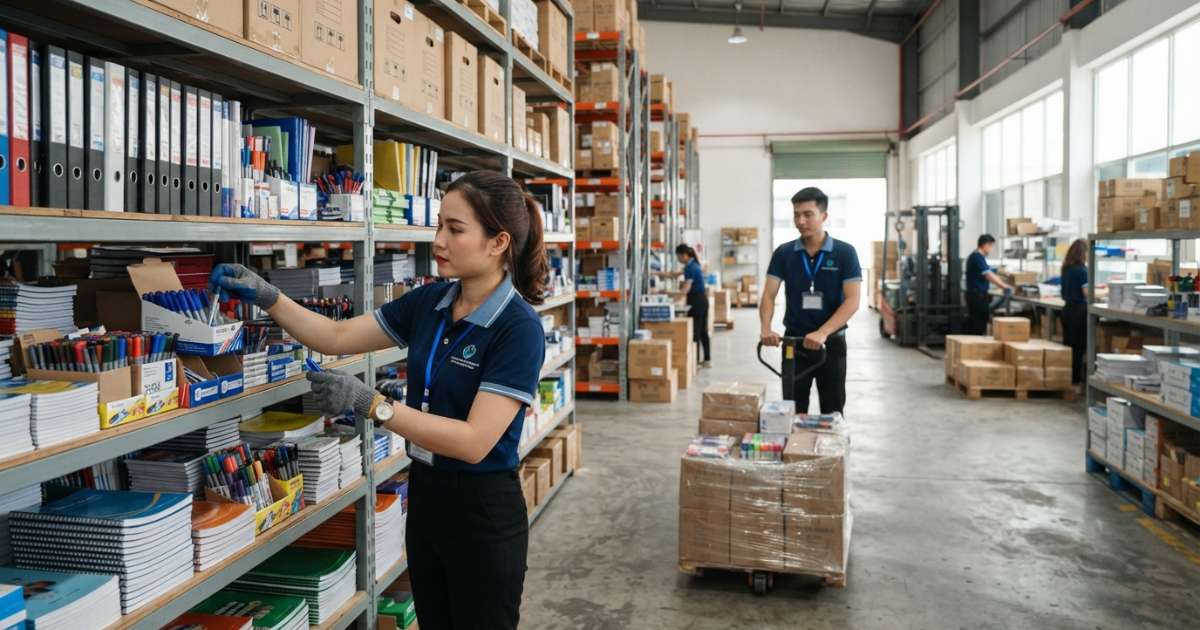 Quy trình đặt hàng và giao nhận chuyên nghiệp