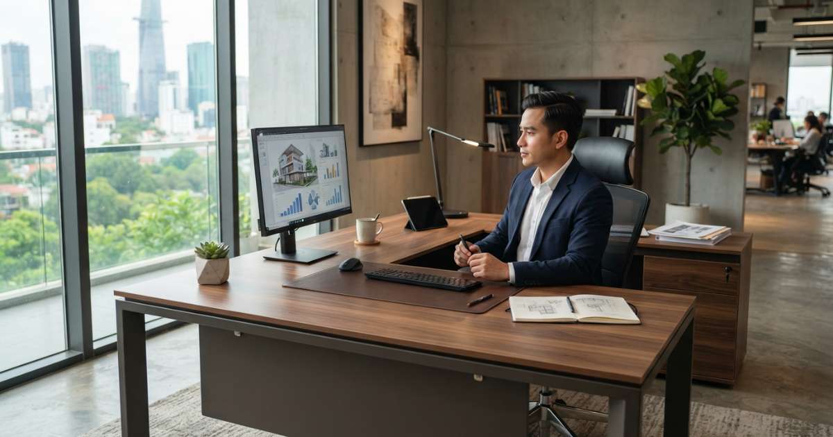 Top mẫu bàn văn phòng thiết kế đẹp đa năng cho doanh nghiệp