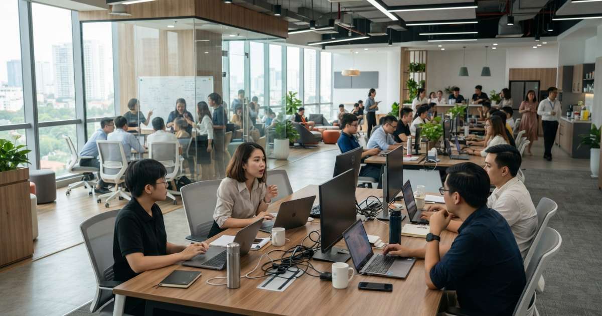 Ứng dụng không gian xanh trong văn phòng doanh nghiệp