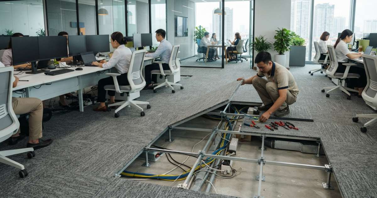 Ứng dụng thực tiễn của sàn nâng trong kiến trúc hiện đại
