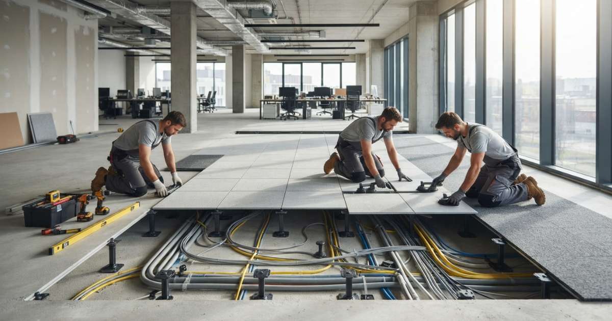 Ưu điểm vượt trội khi sử dụng sàn nâng văn phòng