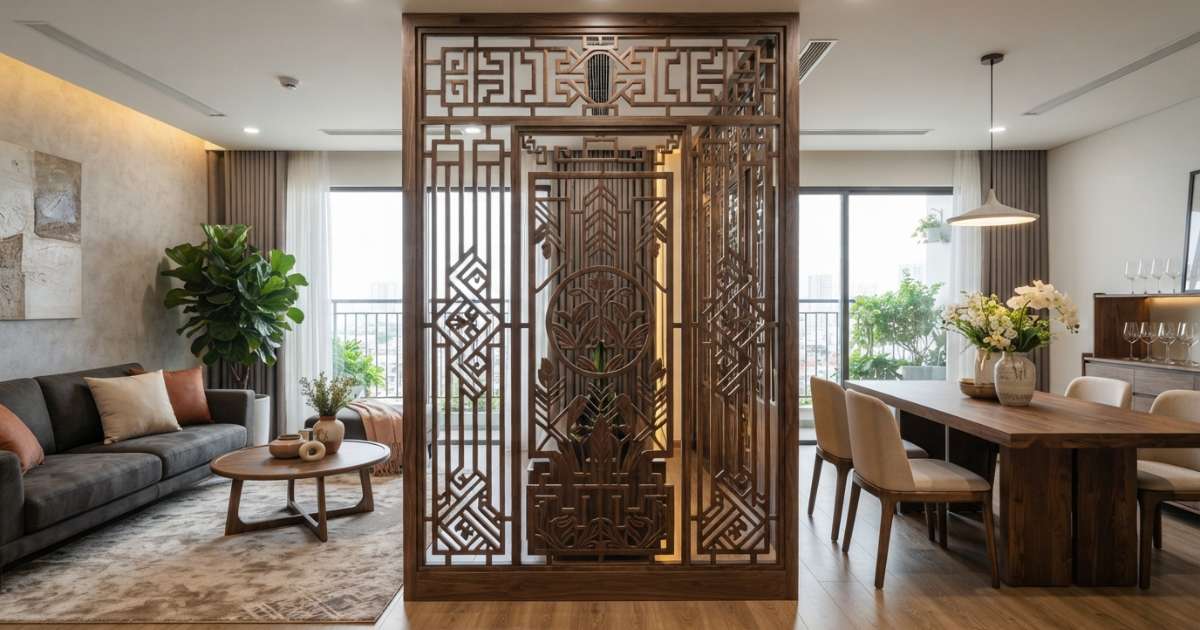 vách ngăn trang trí đẹp
