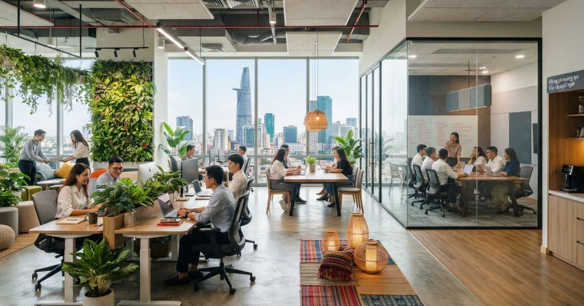 Các yếu tố cốt lõi trong thiết kế văn phòng làm việc hồ chí minh
