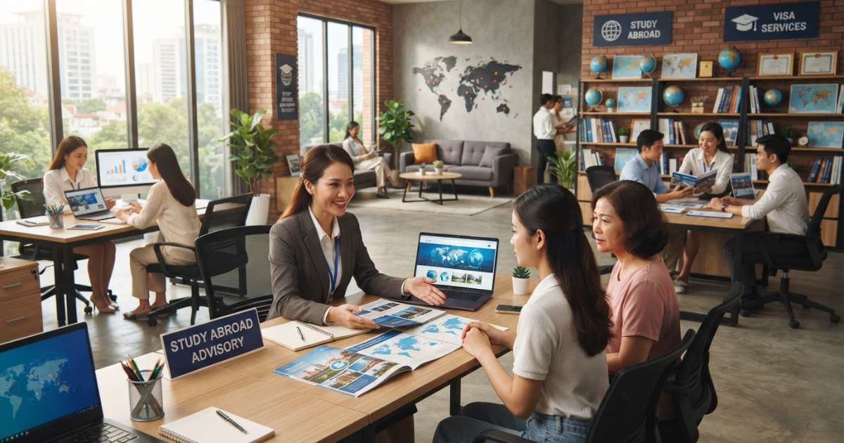 Các yếu tố cốt lõi trong thiết kế văn phòng tư vấn du học chuyên nghiệp