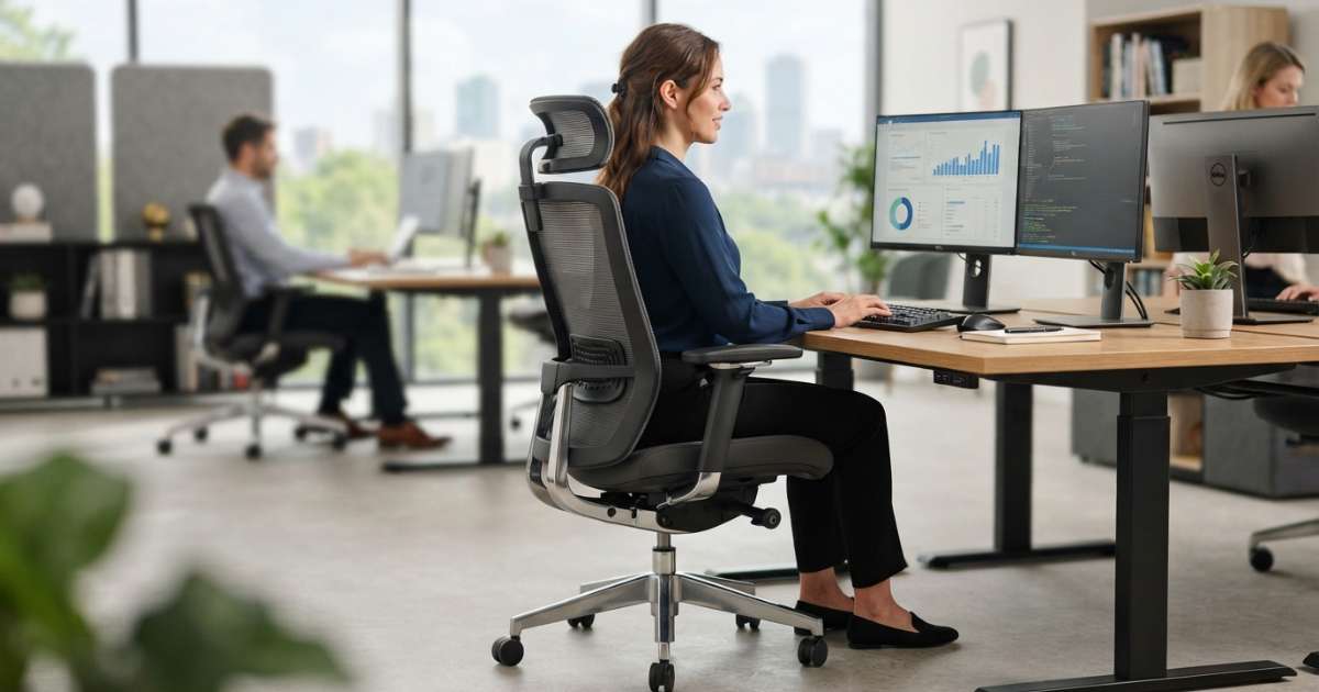 Ghế văn phòng công thái học bảo vệ sức khỏe