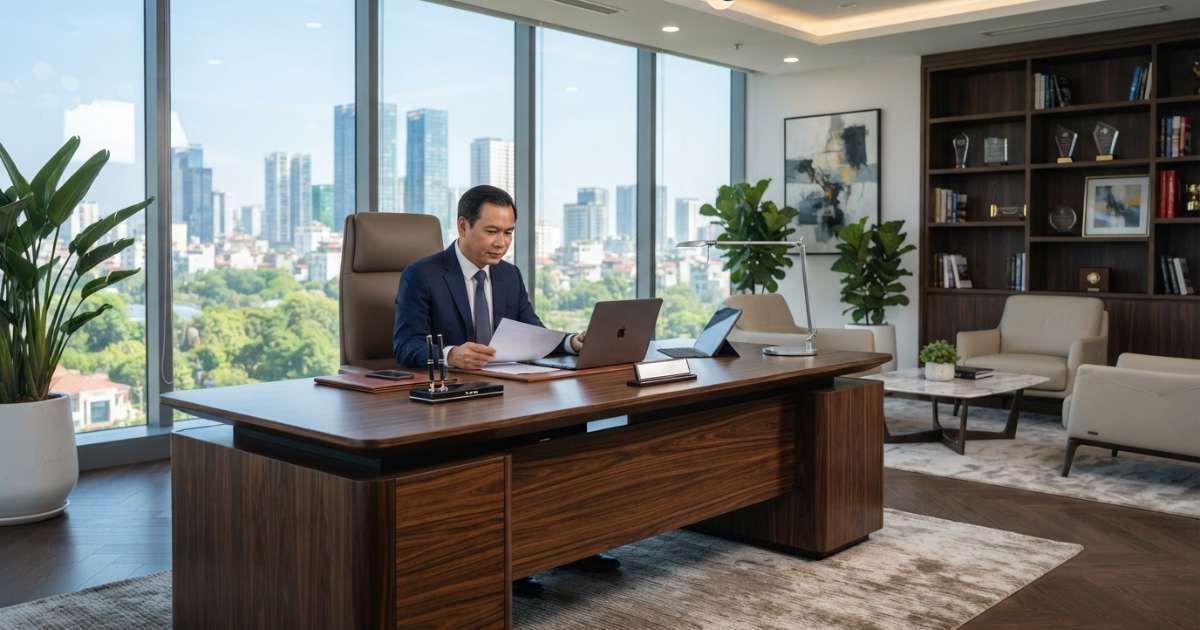 Lựa chọn nội thất cao cấp cho văn phòng giám đốc đẹp