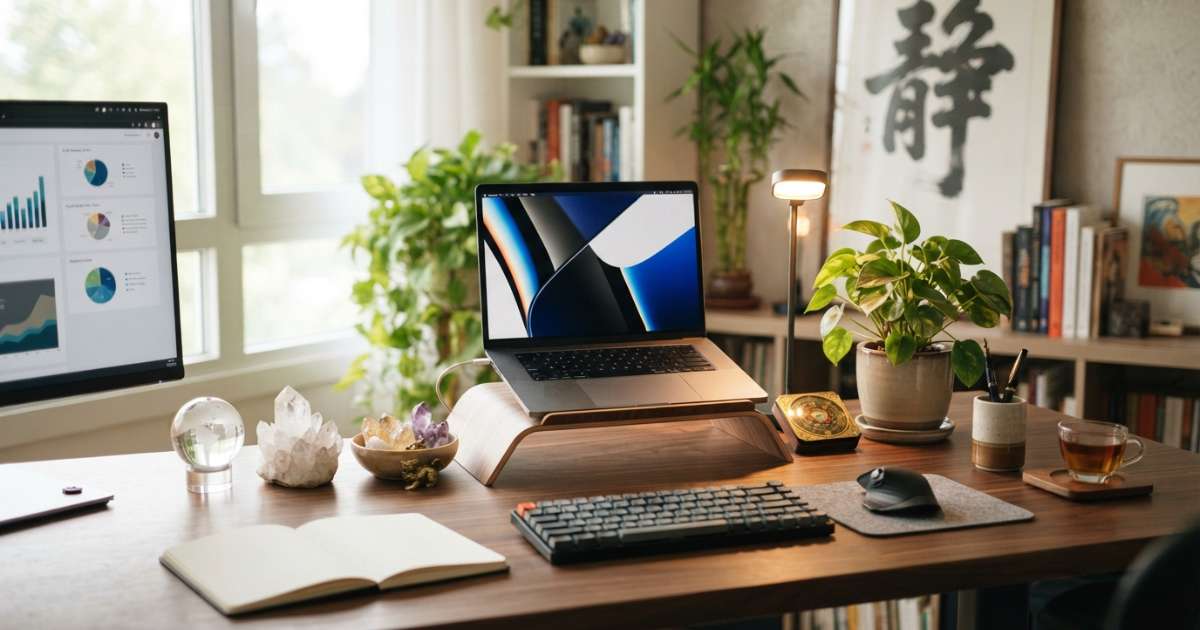 Nguyên tắc cơ bản khi trang trí bàn lm việc phong thủy