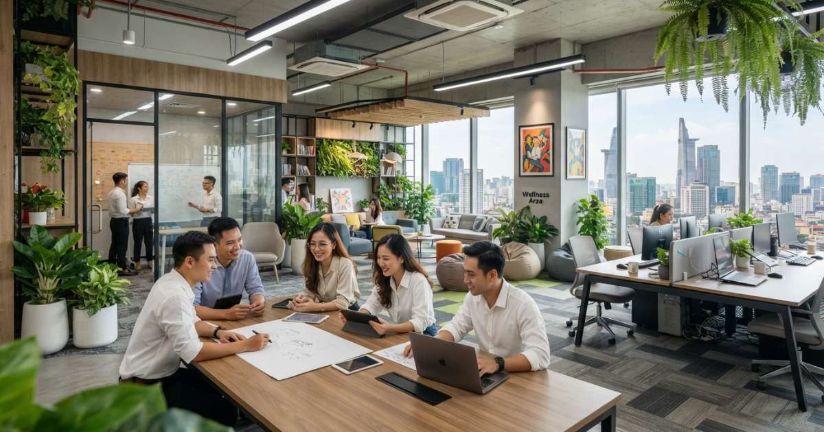 Những xu hướng thiết kế văn phòng làm việc hồ chí minh được ưa chuộng nhất