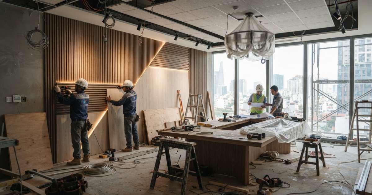 Thi công nội thất phòng họp