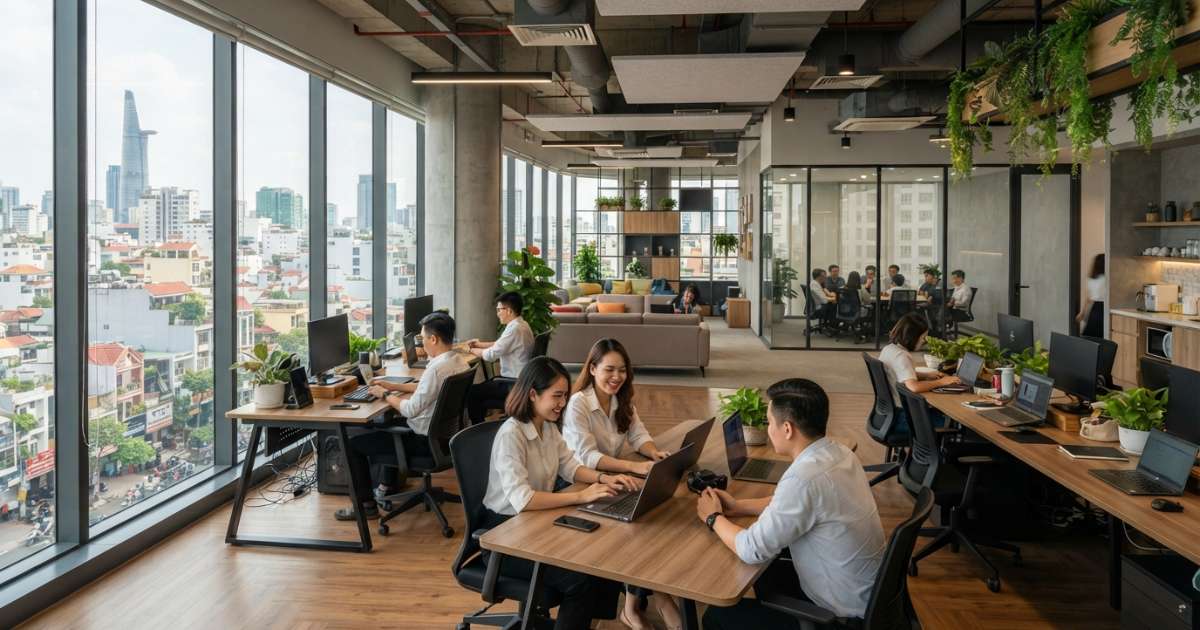 thiết kế văn phòng làm việc hồ chí minh